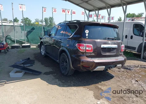 2018 Nissan Armada Platinum from USA, damaged, VIN JN8AY2NCXJX500448
